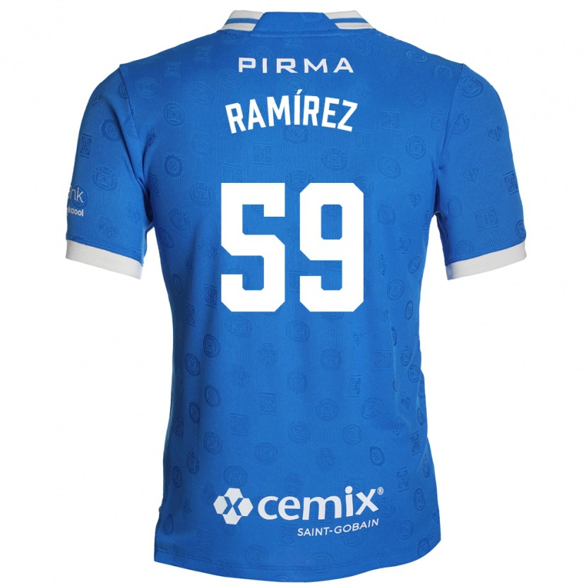 Danxen Heren Diego Ramírez #59 Blauw Wit Rood Thuisshirt Thuistenue 2026/27 T-Shirt België