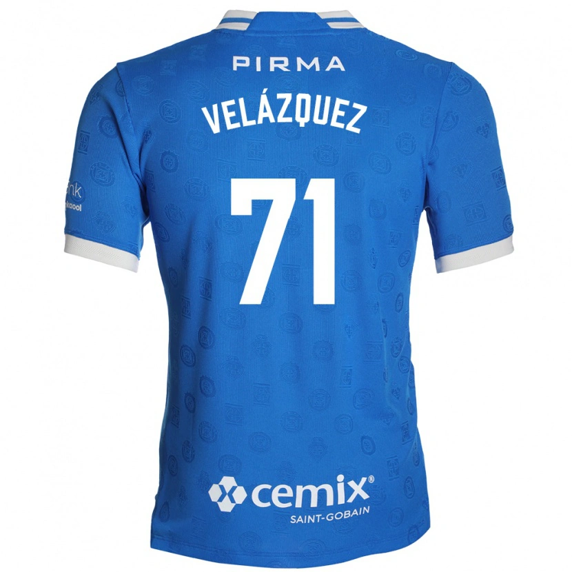 Danxen Heren Víctor Velázquez #71 Blauw Wit Rood Thuisshirt Thuistenue 2026/27 T-Shirt België