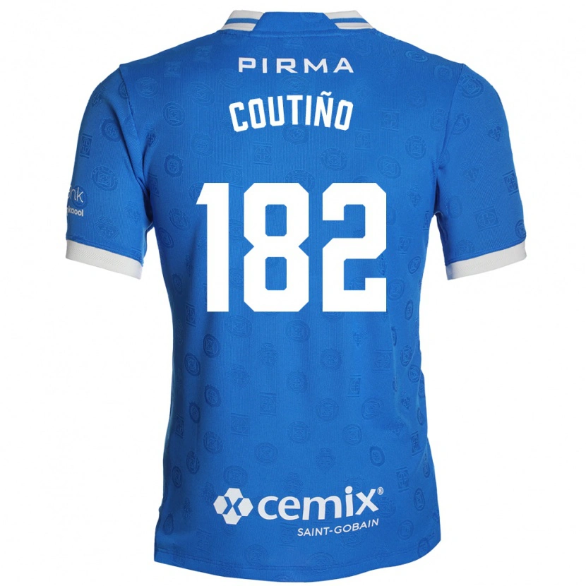 Danxen Heren Santiago Coutiño #182 Blauw Wit Rood Thuisshirt Thuistenue 2026/27 T-Shirt België