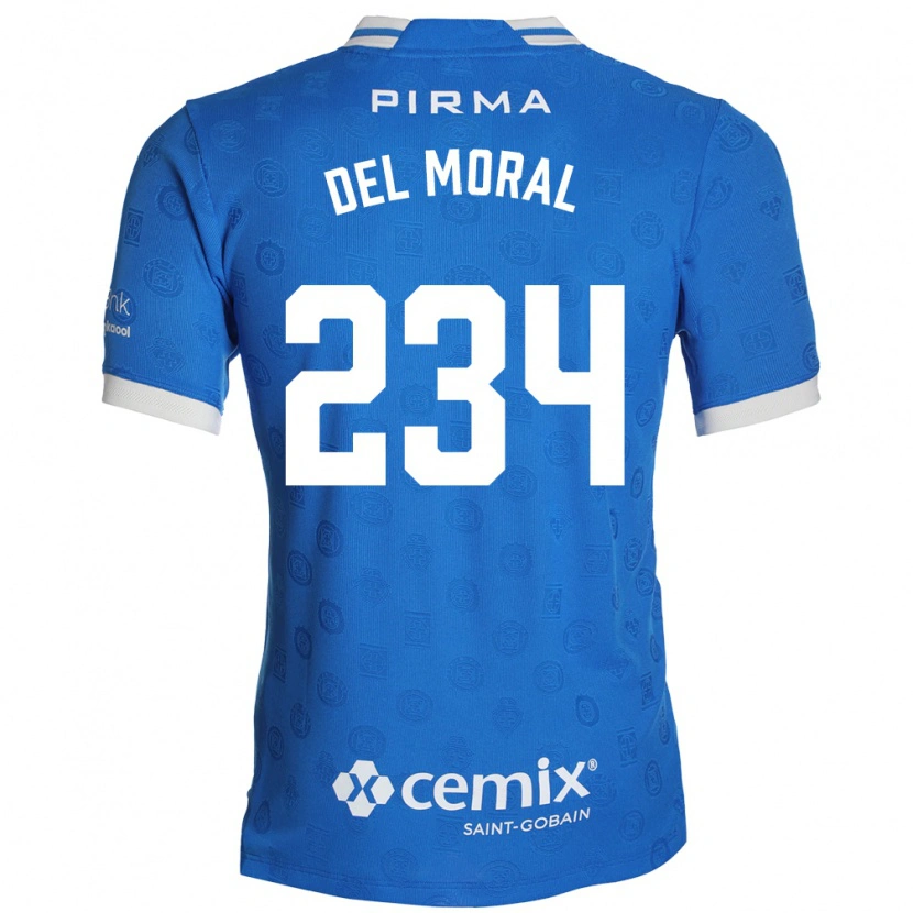 Danxen Heren Matías Del Moral #234 Blauw Wit Rood Thuisshirt Thuistenue 2026/27 T-Shirt België