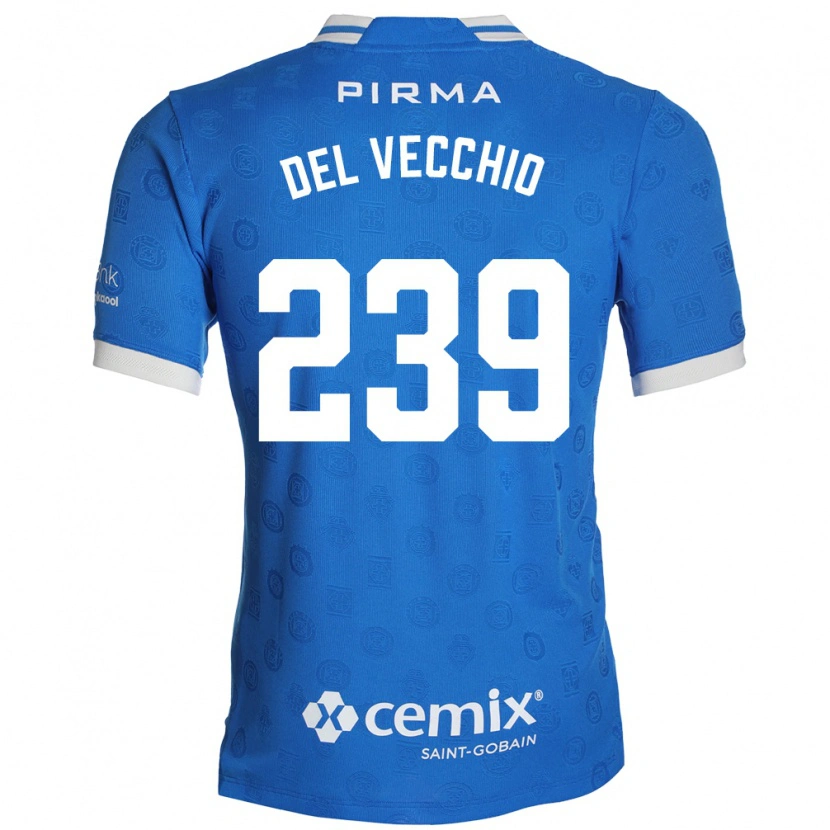 Danxen Heren Michael Del Vecchio #239 Blauw Wit Rood Thuisshirt Thuistenue 2026/27 T-Shirt België