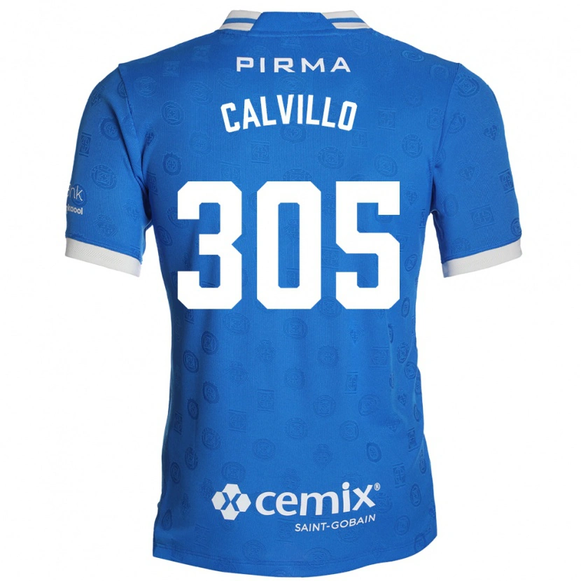 Danxen Heren Carlos Calvillo #305 Blauw Wit Rood Thuisshirt Thuistenue 2026/27 T-Shirt België