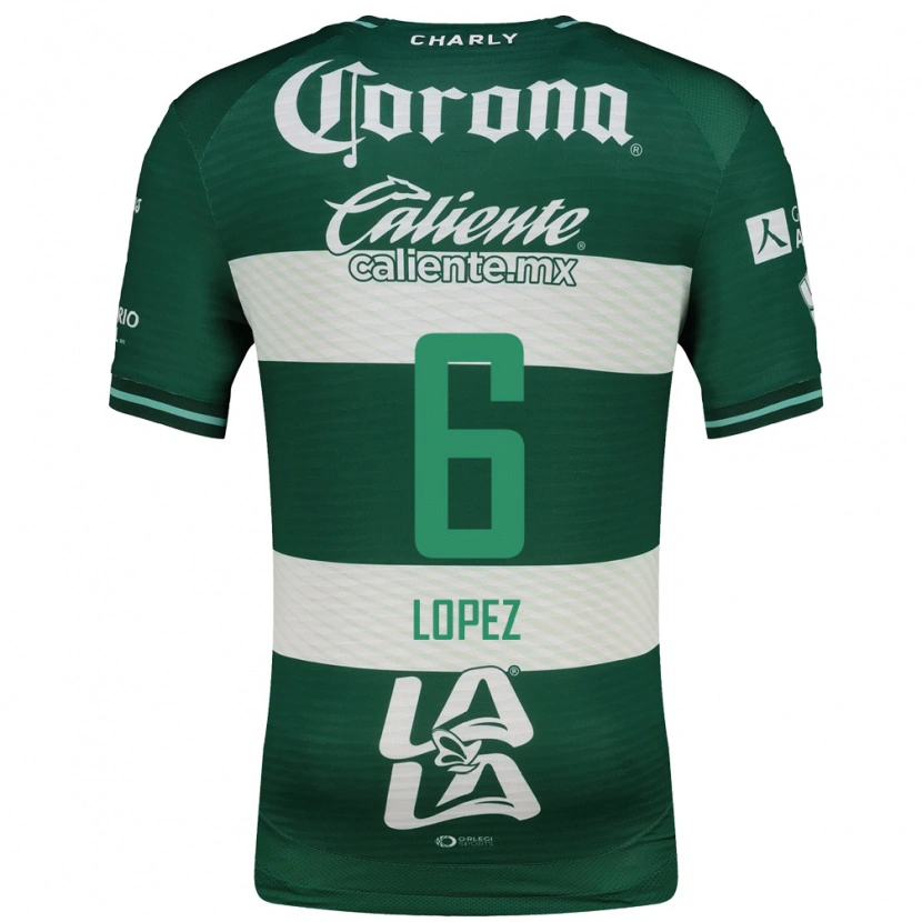 Danxen Heren Brenda Lopez #6 Groen Wit Thuisshirt Thuistenue 2026/27 T-Shirt België