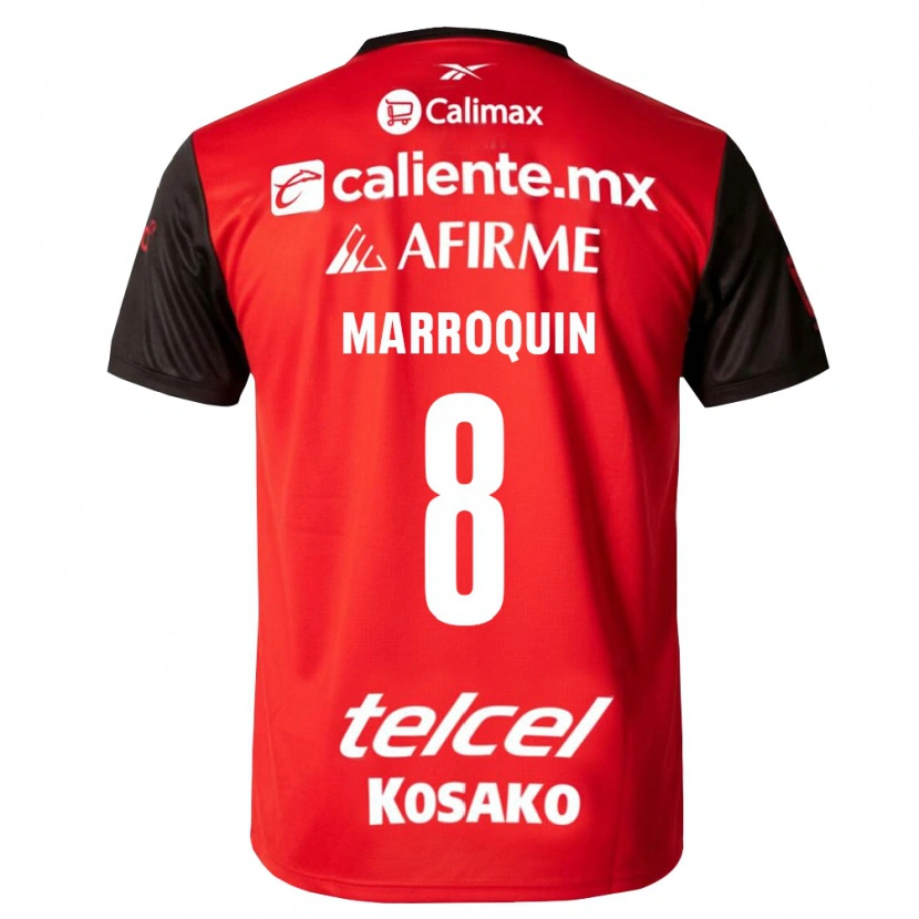 Danxen Heren Ammanda Marroquin #8 Zwart Rood Thuisshirt Thuistenue 2026/27 T-Shirt België