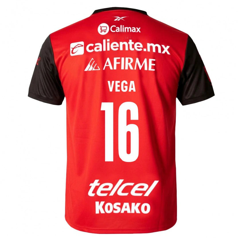 Danxen Heren Alan Vega #16 Zwart Rood Thuisshirt Thuistenue 2026/27 T-Shirt België