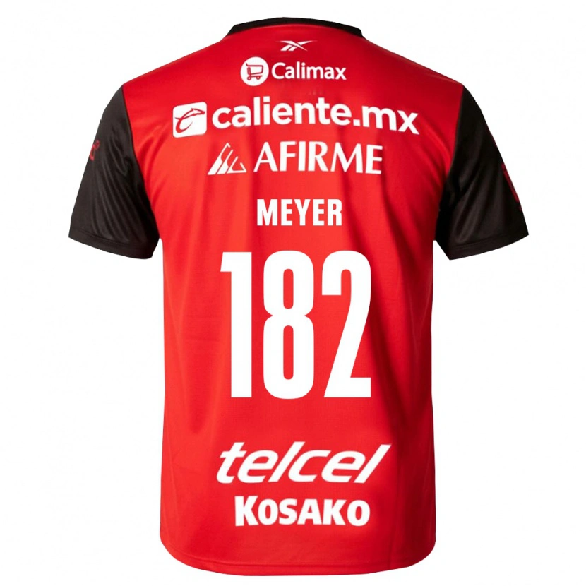 Danxen Heren Alexander Meyer #182 Zwart Rood Thuisshirt Thuistenue 2026/27 T-Shirt België