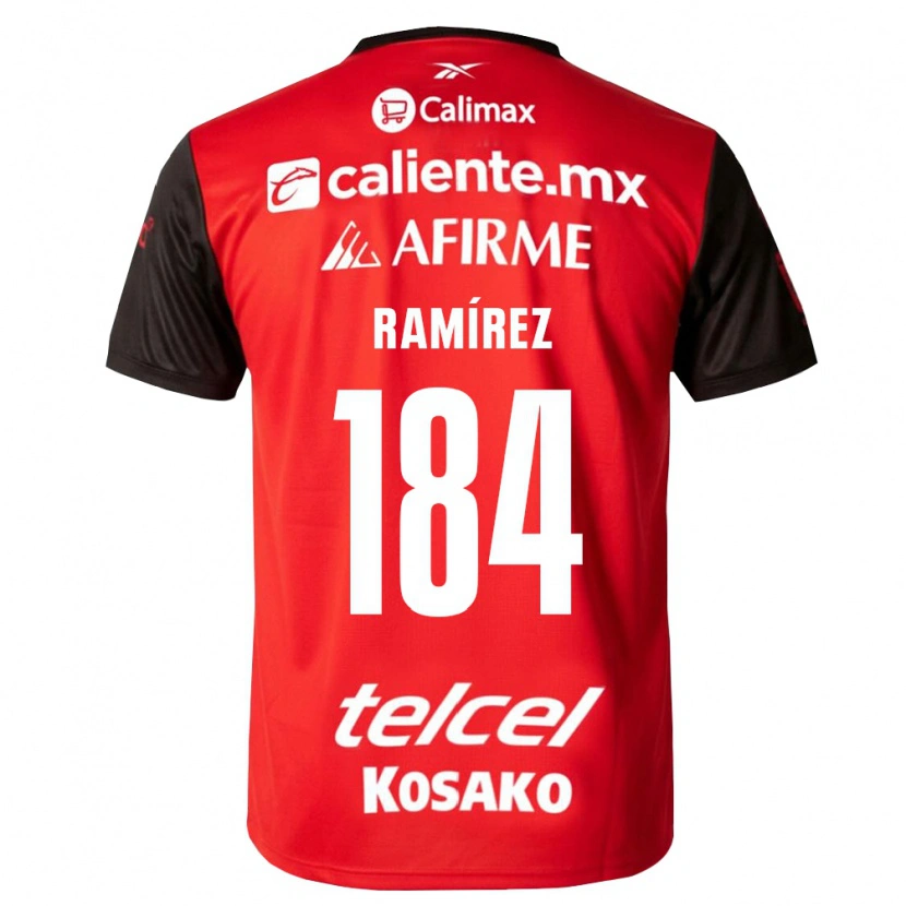 Danxen Heren Anthony Ramírez #184 Zwart Rood Thuisshirt Thuistenue 2026/27 T-Shirt België