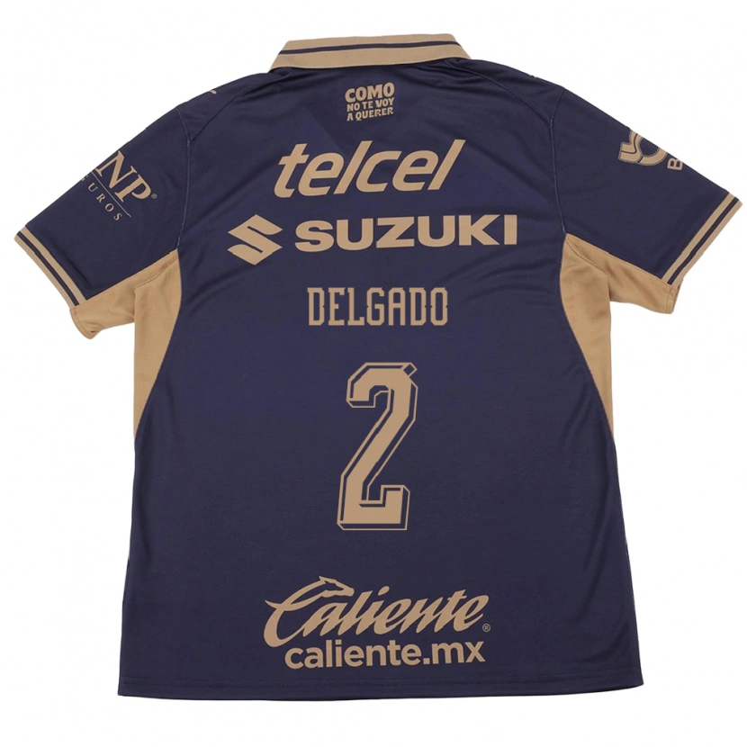 Danxen Heren Dirce Delgado #2 Paars Bruin Thuisshirt Thuistenue 2026/27 T-Shirt België