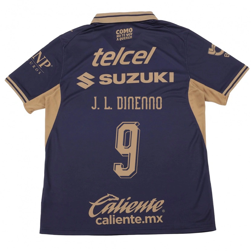 Danxen Heren Juan Dinenno #9 Paars Bruin Thuisshirt Thuistenue 2026/27 T-Shirt België