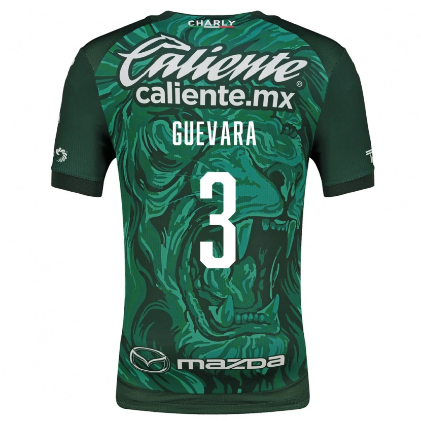 Danxen Heren Juan Guevara #3 Groen Zwart Thuisshirt Thuistenue 2026/27 T-Shirt België