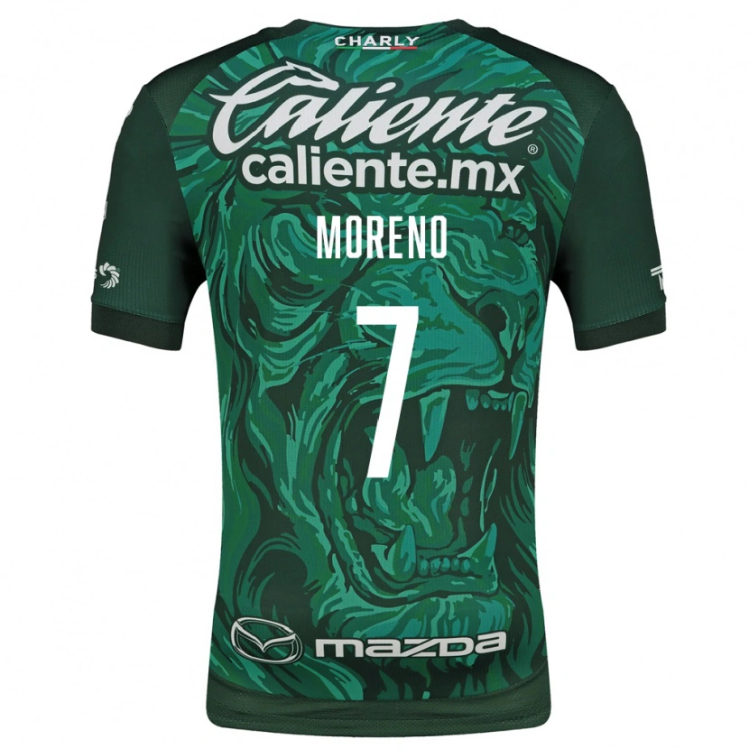 Danxen Heren Iván Moreno #7 Groen Zwart Thuisshirt Thuistenue 2026/27 T-Shirt België