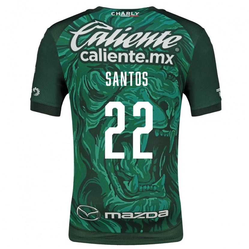 Danxen Heren Sebastián Santos #22 Groen Zwart Thuisshirt Thuistenue 2026/27 T-Shirt België