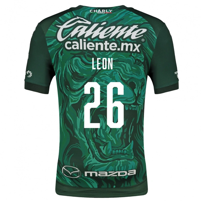 Danxen Heren Armando León #26 Groen Zwart Thuisshirt Thuistenue 2026/27 T-Shirt België