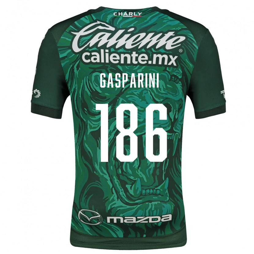 Danxen Heren Joaquín Gasparini #186 Groen Zwart Thuisshirt Thuistenue 2026/27 T-Shirt België