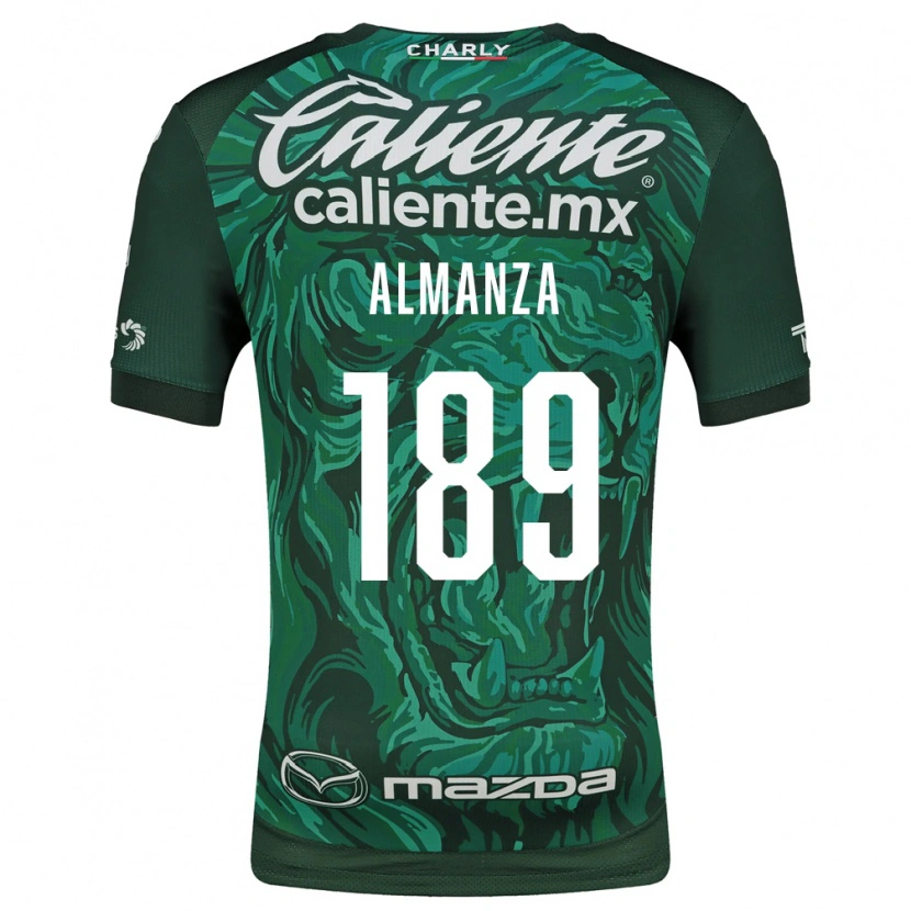 Danxen Heren Román Almanza #189 Groen Zwart Thuisshirt Thuistenue 2026/27 T-Shirt België