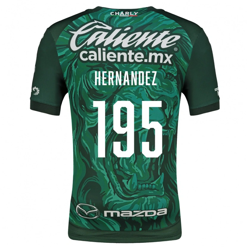 Danxen Heren Fernando Hernández #195 Groen Zwart Thuisshirt Thuistenue 2026/27 T-Shirt België