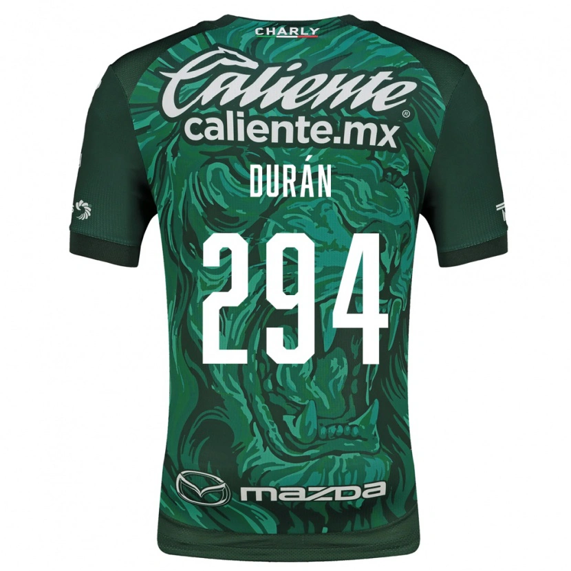 Danxen Heren Diego Durán #294 Groen Zwart Thuisshirt Thuistenue 2026/27 T-Shirt België