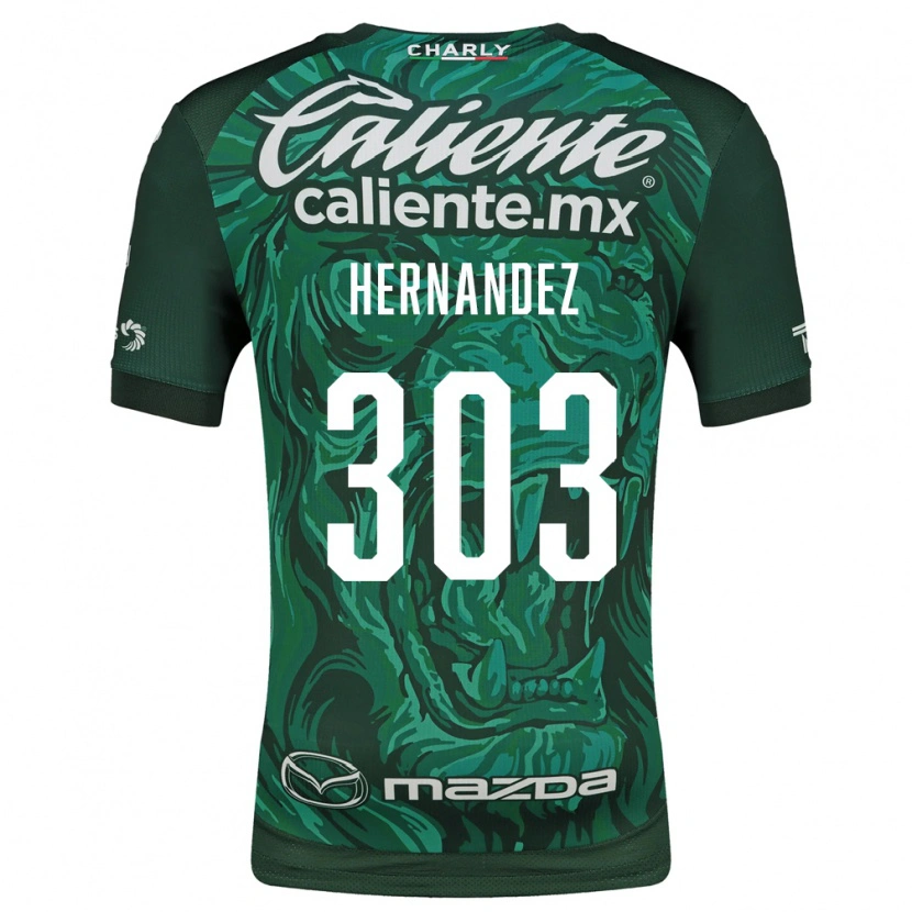 Danxen Heren Alan Hernández #303 Groen Zwart Thuisshirt Thuistenue 2026/27 T-Shirt België