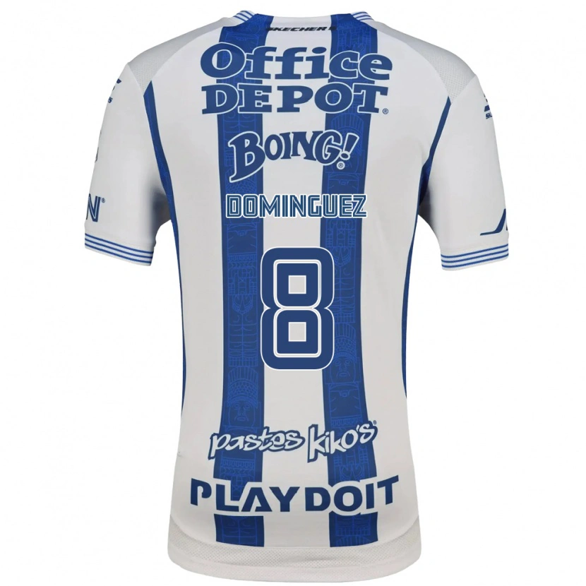 Danxen Heren Alexéi Domínguez #8 Wit Marineblauw Thuisshirt Thuistenue 2026/27 T-Shirt België