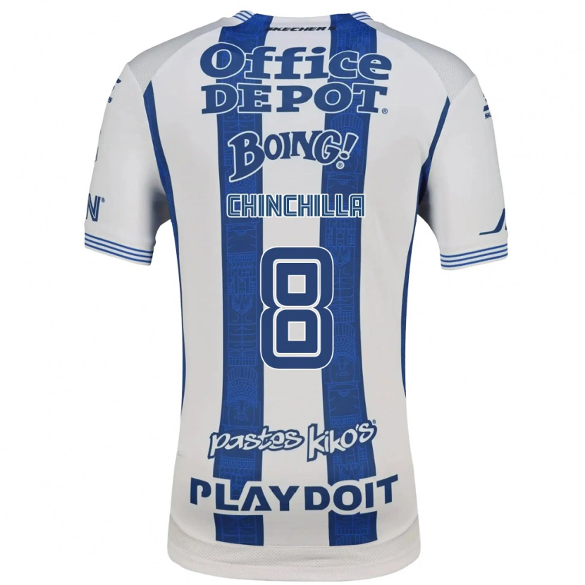 Danxen Heren Priscila Chinchilla #8 Wit Marineblauw Thuisshirt Thuistenue 2026/27 T-Shirt België