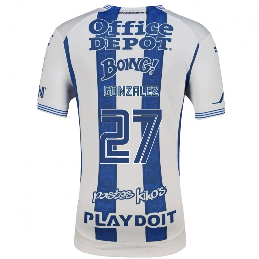 Danxen Heren Owen González #27 Wit Marineblauw Thuisshirt Thuistenue 2026/27 T-Shirt België