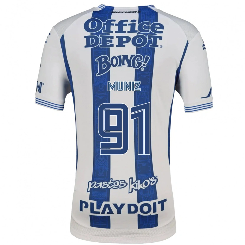 Danxen Heren Brandon Muñiz #91 Wit Marineblauw Thuisshirt Thuistenue 2026/27 T-Shirt België