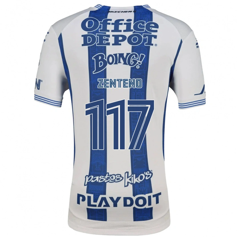Danxen Heren Gustavo Zenteno #117 Wit Marineblauw Thuisshirt Thuistenue 2026/27 T-Shirt België