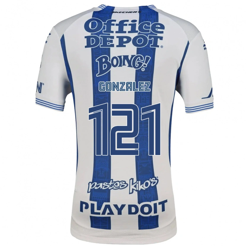 Danxen Heren Cristian González #121 Wit Marineblauw Thuisshirt Thuistenue 2026/27 T-Shirt België