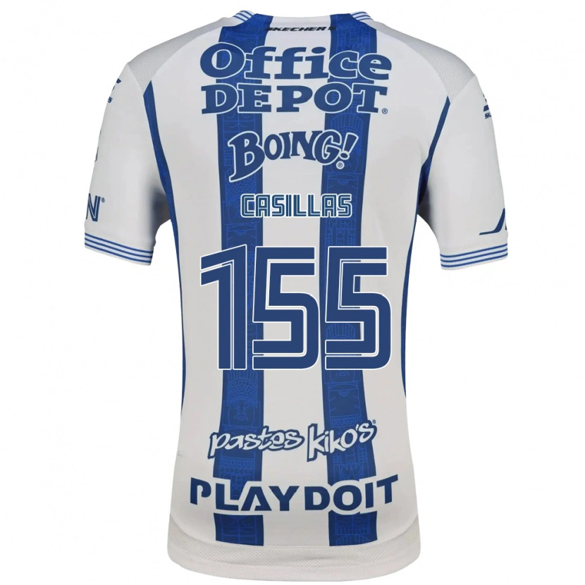 Danxen Heren Johan Casillas #155 Wit Marineblauw Thuisshirt Thuistenue 2026/27 T-Shirt België