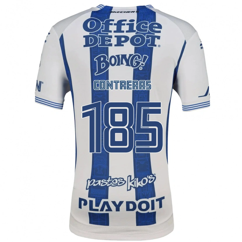 Danxen Heren Ari Contreras #185 Wit Marineblauw Thuisshirt Thuistenue 2026/27 T-Shirt België