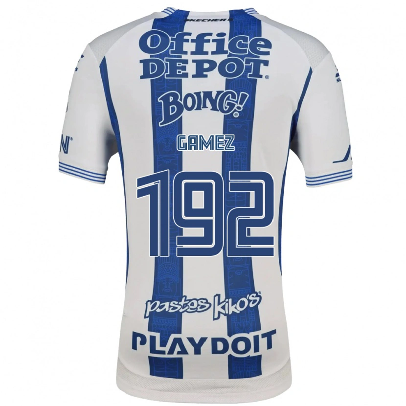 Danxen Heren Jonathan Gámez #192 Wit Marineblauw Thuisshirt Thuistenue 2026/27 T-Shirt België