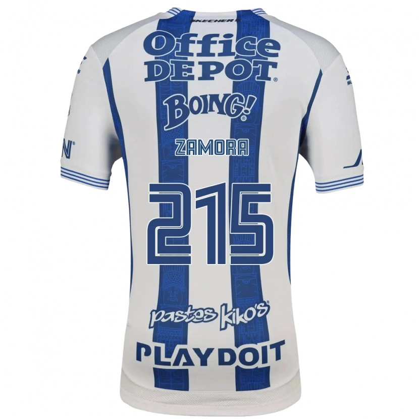 Danxen Heren Yahir Zamora #215 Wit Marineblauw Thuisshirt Thuistenue 2026/27 T-Shirt België