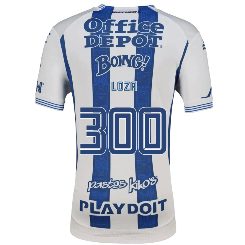 Danxen Heren Santino Loza #300 Wit Marineblauw Thuisshirt Thuistenue 2026/27 T-Shirt België