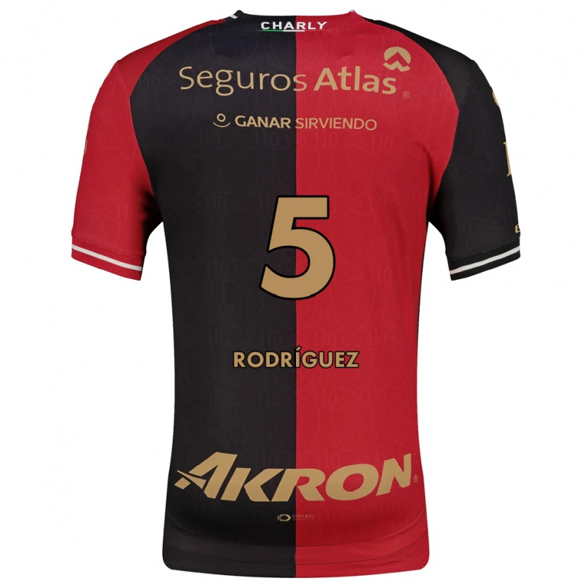 Danxen Heren Jorge Rodríguez #5 Rood Zwart Bruin Thuisshirt Thuistenue 2026/27 T-Shirt België