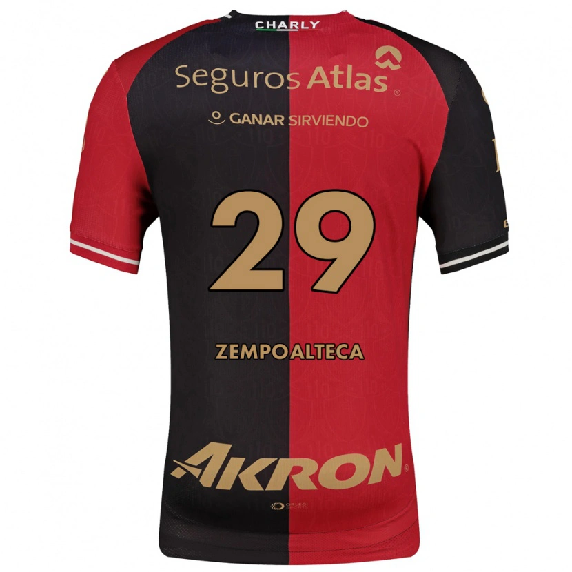 Danxen Heren Karla Zempoalteca #29 Rood Zwart Bruin Thuisshirt Thuistenue 2026/27 T-Shirt België