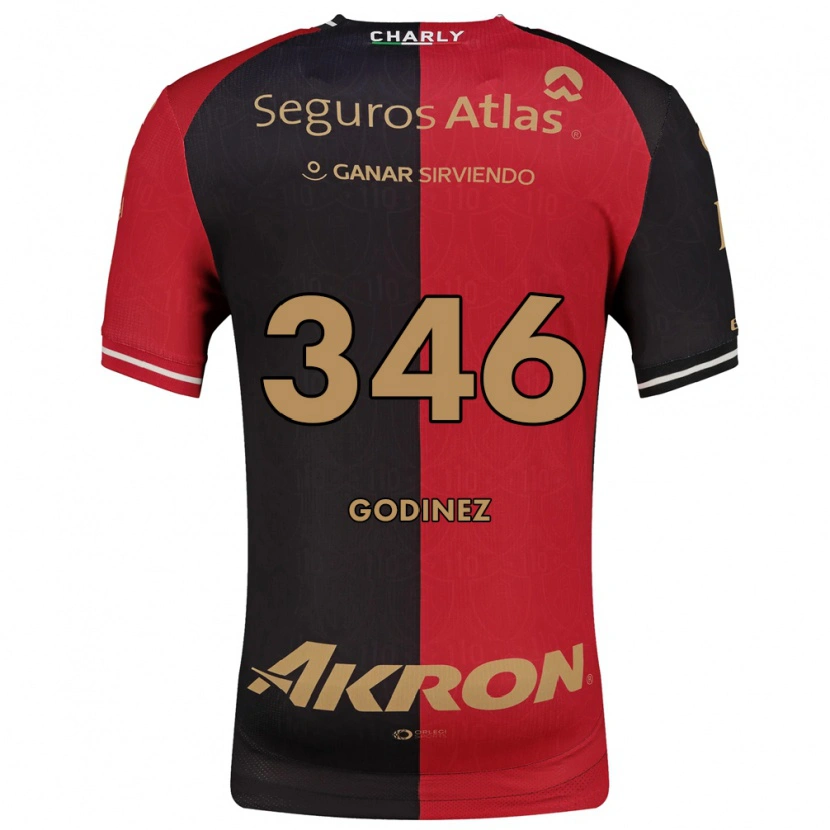 Danxen Heren Olmo Godínez #346 Rood Zwart Bruin Thuisshirt Thuistenue 2026/27 T-Shirt België