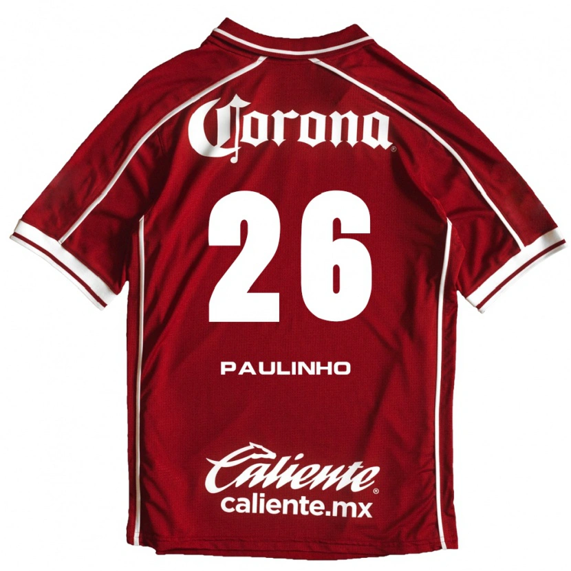 Danxen Heren Paulinho #26 Wit Rood Thuisshirt Thuistenue 2026/27 T-Shirt België