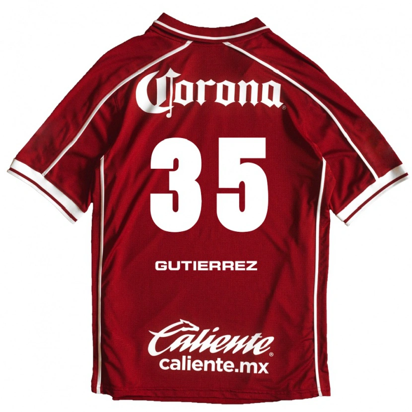 Danxen Heren Érick Gutiérrez #35 Wit Rood Thuisshirt Thuistenue 2026/27 T-Shirt België