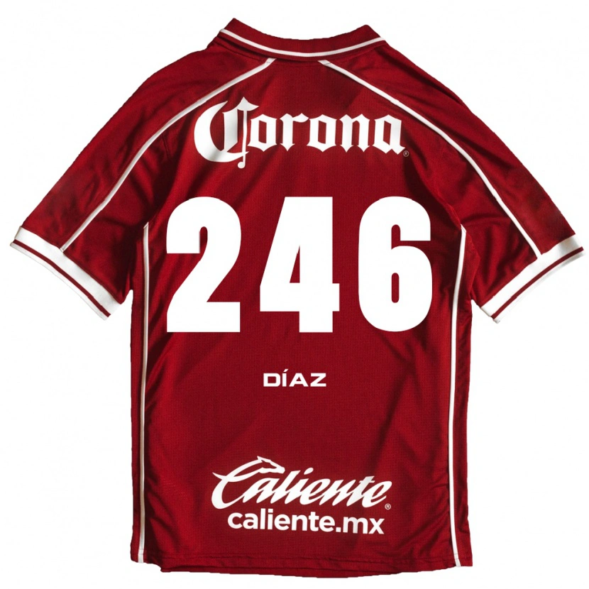 Danxen Heren César Díaz #246 Wit Rood Thuisshirt Thuistenue 2026/27 T-Shirt België