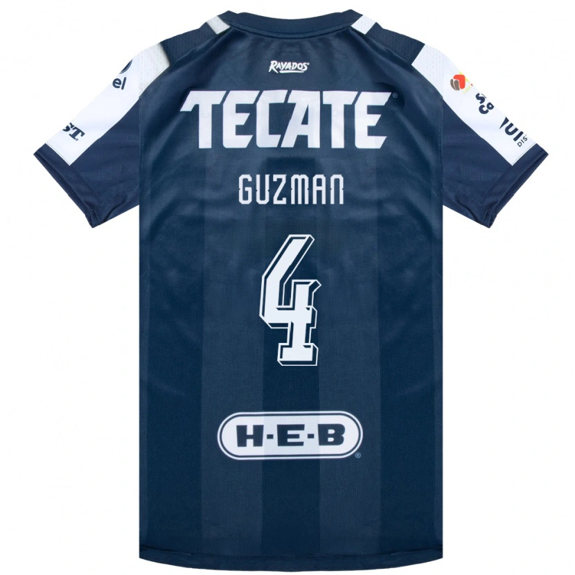 Danxen Heren Víctor Guzmán #4 Inktblauw Wit Rood Thuisshirt Thuistenue 2026/27 T-Shirt België