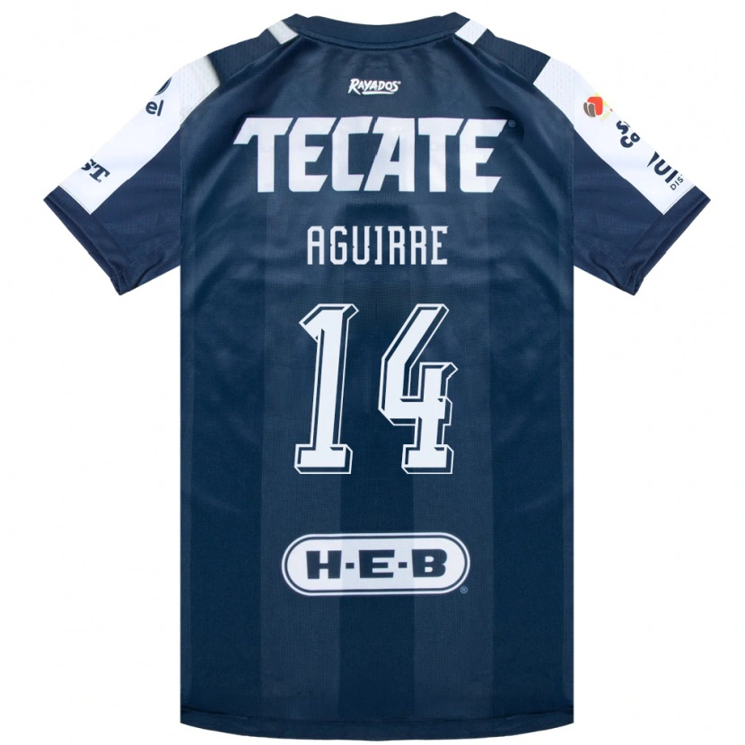 Danxen Heren Érick Aguirre #14 Inktblauw Wit Rood Thuisshirt Thuistenue 2026/27 T-Shirt België