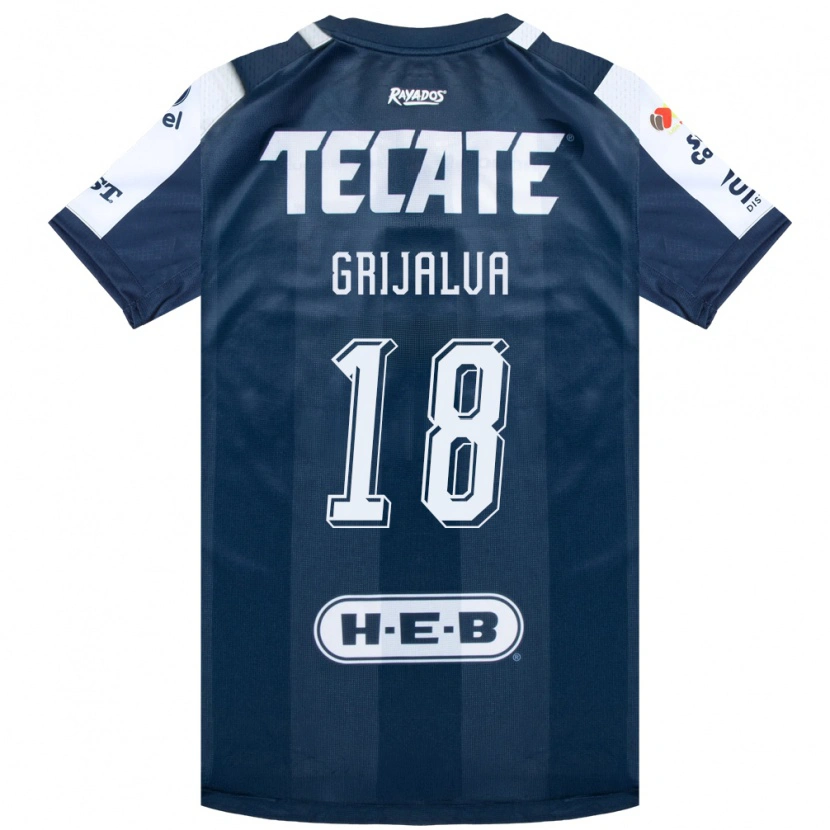 Danxen Heren Axel Grijalva #18 Inktblauw Wit Rood Thuisshirt Thuistenue 2026/27 T-Shirt België