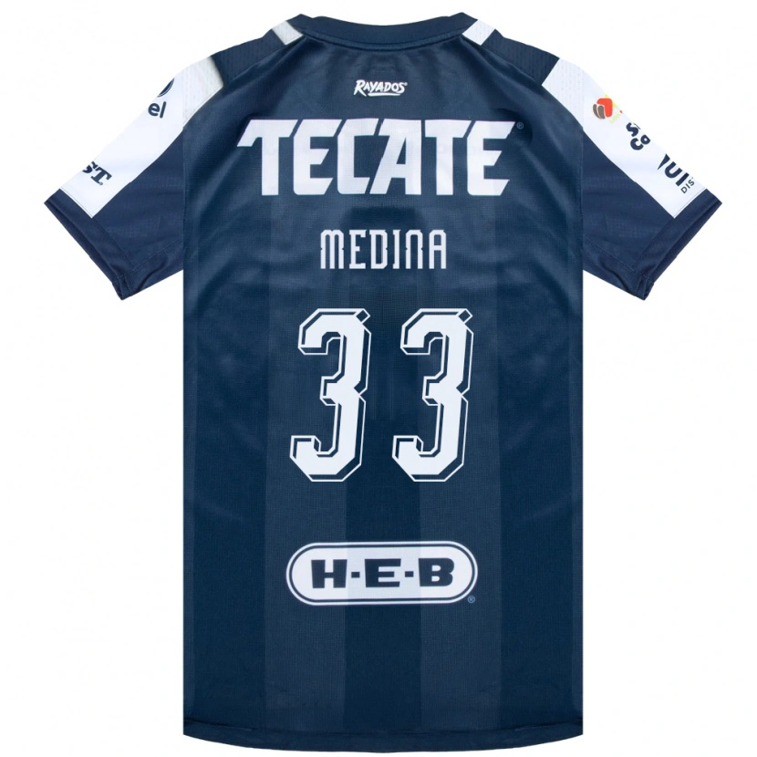 Danxen Heren Stefan Medina #33 Inktblauw Wit Rood Thuisshirt Thuistenue 2026/27 T-Shirt België