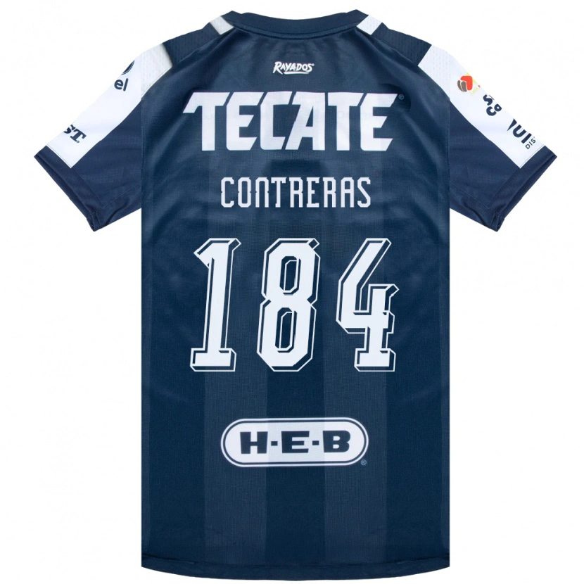 Danxen Heren Óscar Contreras #184 Inktblauw Wit Rood Thuisshirt Thuistenue 2026/27 T-Shirt België