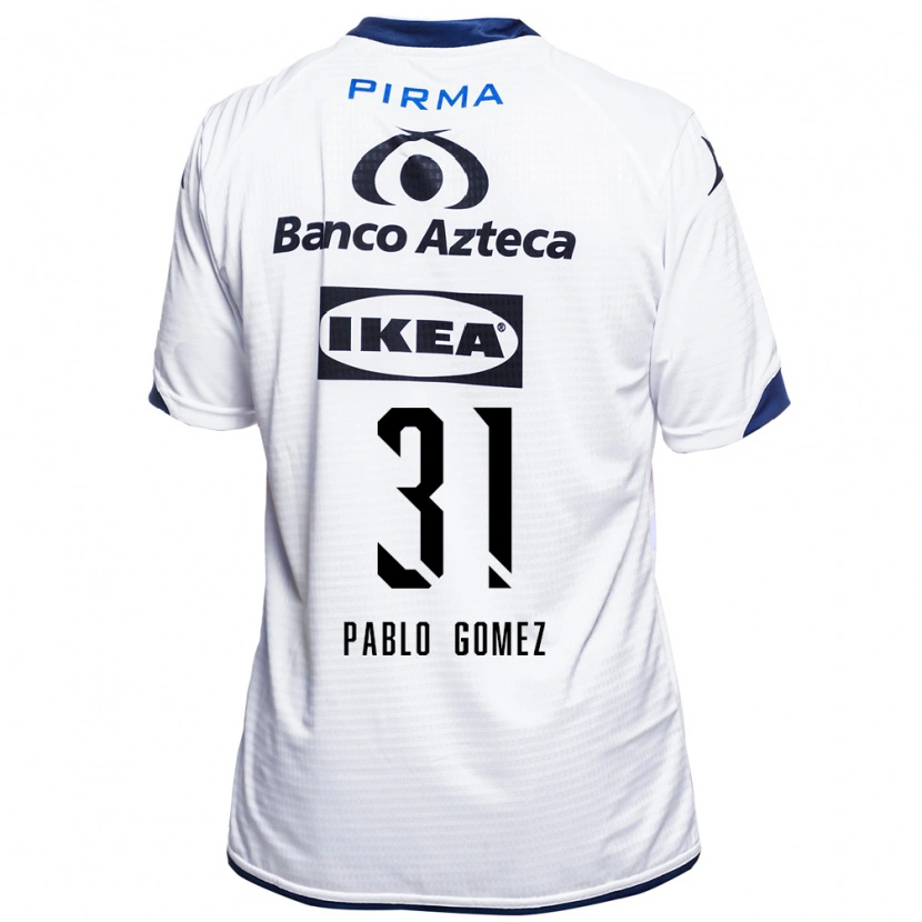 Danxen Heren Juan Pablo Gómez #31 Wit Zwart Blauw Thuisshirt Thuistenue 2026/27 T-Shirt België