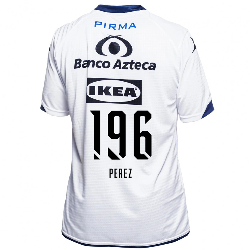 Danxen Heren Arez Pérez #196 Wit Zwart Blauw Thuisshirt Thuistenue 2026/27 T-Shirt België
