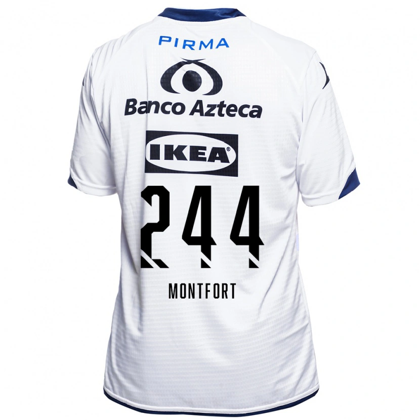 Danxen Heren Bruno Montfort #244 Wit Zwart Blauw Thuisshirt Thuistenue 2026/27 T-Shirt België