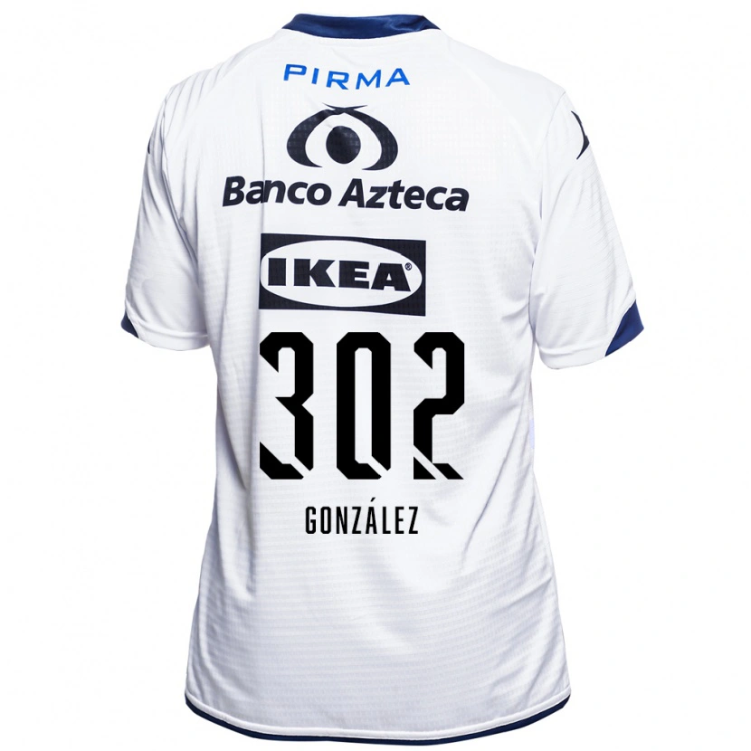Danxen Heren Mateo González #302 Wit Zwart Blauw Thuisshirt Thuistenue 2026/27 T-Shirt België