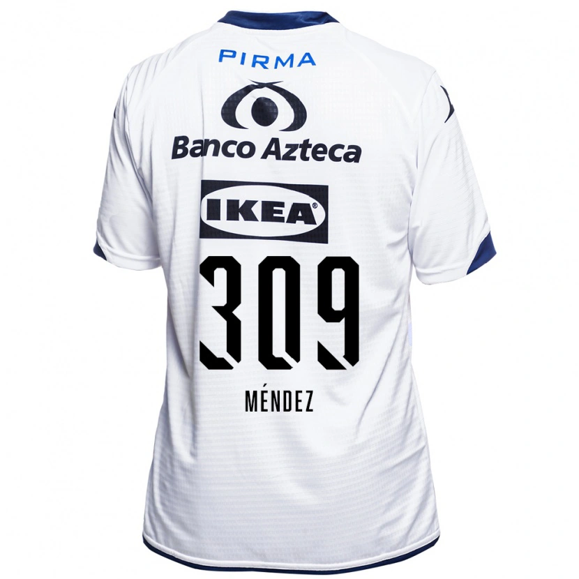 Danxen Heren Kevin Méndez #309 Wit Zwart Blauw Thuisshirt Thuistenue 2026/27 T-Shirt België