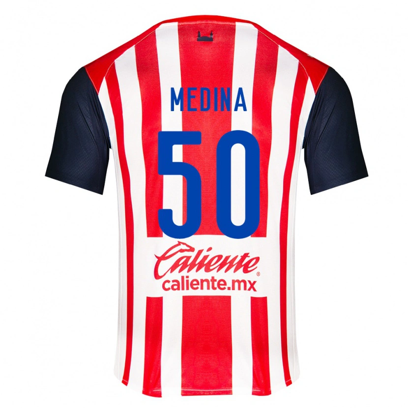 Danxen Heren Cruz Medina #50 Rood Zwart Wit Thuisshirt Thuistenue 2026/27 T-Shirt België